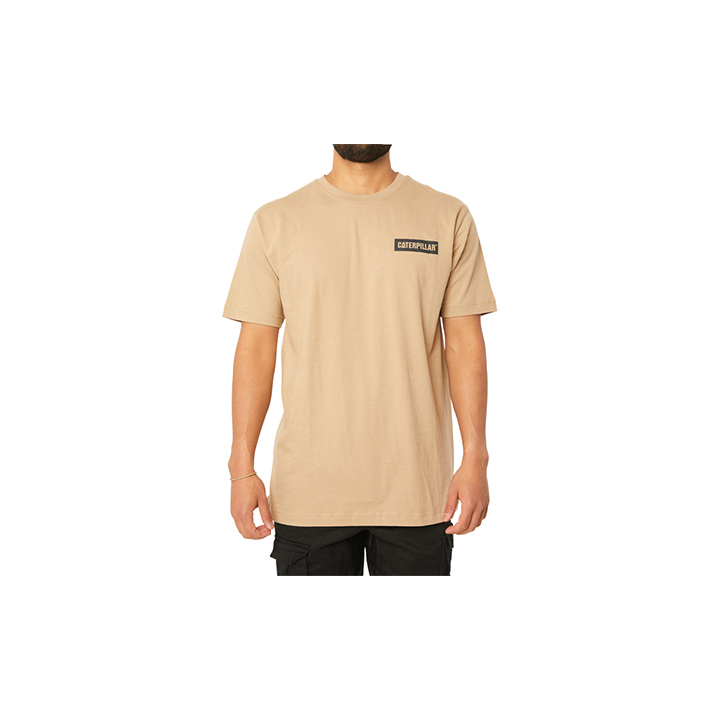 Caterpillar Clothing Pakistan Sale - Caterpillar Triton Block S/S Mens T-Shirts Brown (149863-REX)